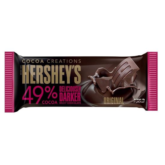 Picture of Hershey's Cocoa Creations Deliciously Darker Milky Chocolate Original 49% Cocoa 40 g(N)