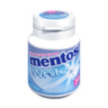 Picture of Mentos White Chewing Gum Sweet Mint Sugar Free 38pcs