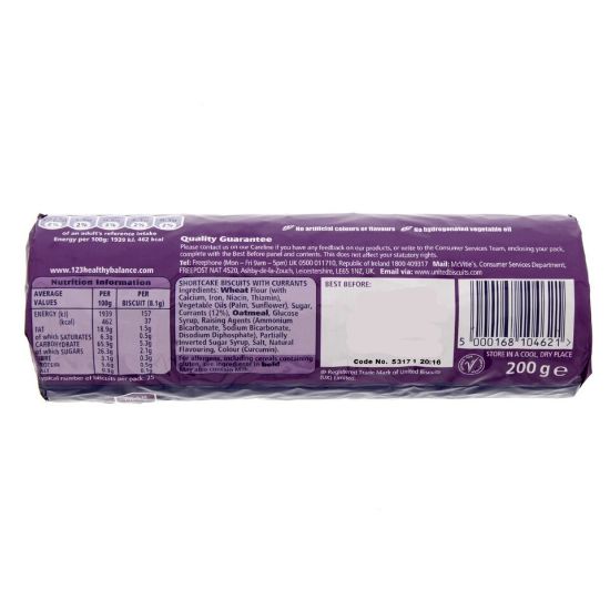 Picture of McVitie's Fruit Shortcake 200g