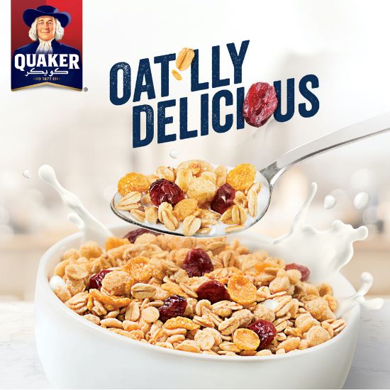 Picture of Quaker Crispy Oats Cereal Cranberry 400g