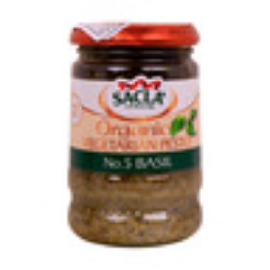 Picture of Sacla Organic Basil Pesto Vegetarian Recipe 190g