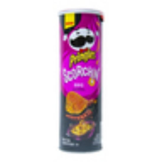 Picture of Pringles Potato Crisps Scorchin BBQ 158g