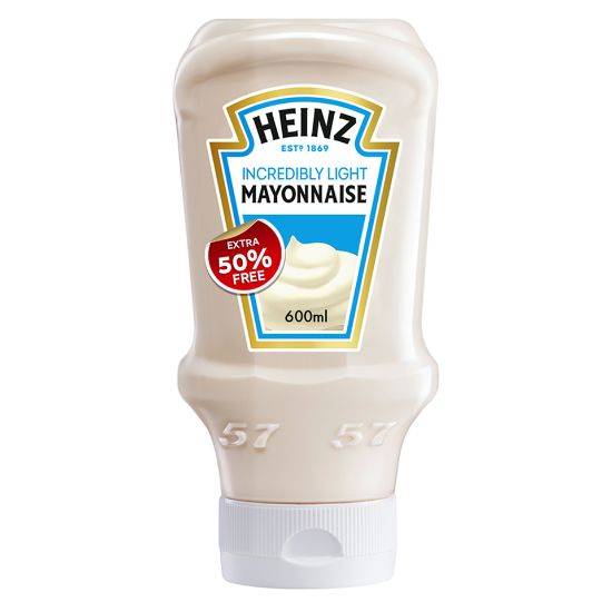 Picture of Heinz Incredibly Light Mayonnaise 400ml + 200ml