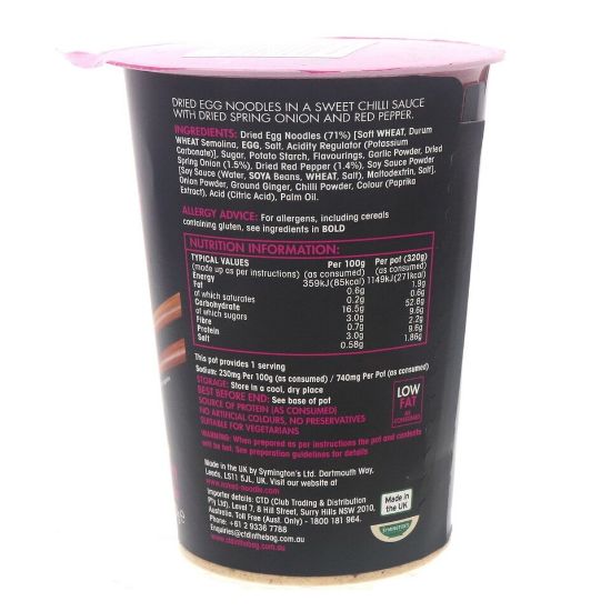 Picture of Naked Noodle Thai Sweet Chilli Egg Noodles 78g(N)