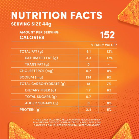 Picture of Doritos Nacho Cheese Tortilla Chips 44g