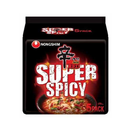 Picture of Nongshim Shin Red Super Spicy Instant Noodles 5 x 120g(N)