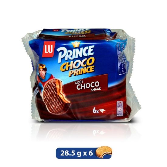 Picture of Lu Prince Choco Prince Biscuits 6 x 28.5g