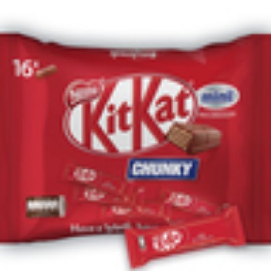 Picture of Nestle Kitkat 2 Finger Chunky Mini Milk Chocolate Wafers 250g(N)