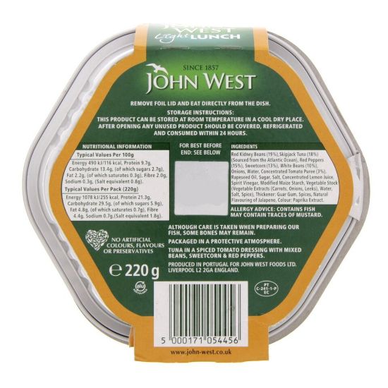 Picture of John West Light Lunch Mexican Style Tuna Salad 220g(N)