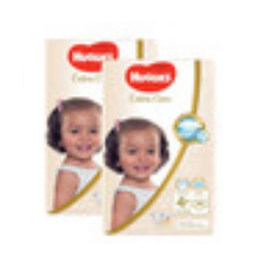 Picture of Huggies Extra Care Diapers Size 4+ X Large 10-16kg 2 x 38 pcs