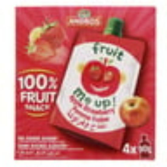 Picture of Andros Fruit Snack Apple Strawberry 4 x 90g