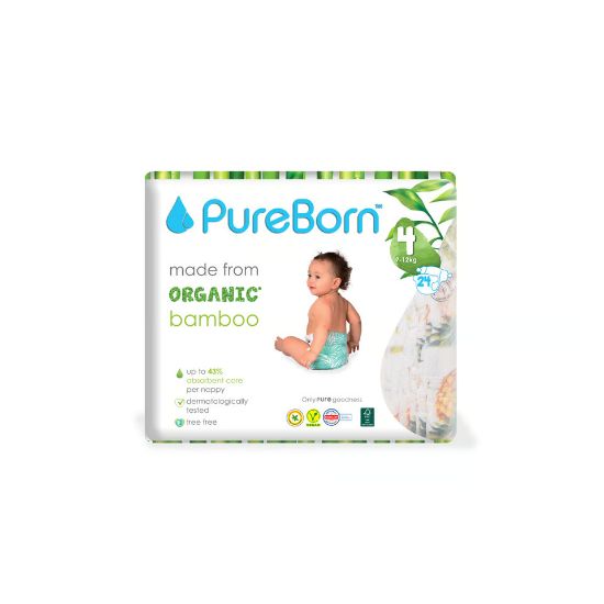 Picture of Pure Born Diaper Size 4, 7-12kg 24Pcs