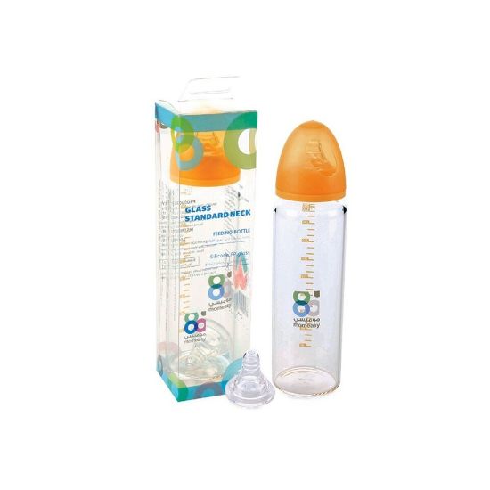 Picture of Mom Easy Glass Standard Neck Feeding Bottle 240 ml