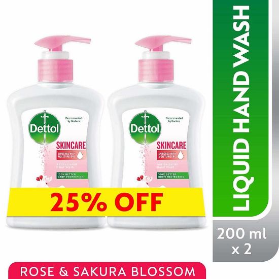 Picture of Dettol Skincare Antibacterial Handwash 2 x 200 ml