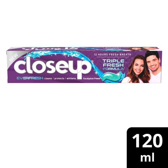 Picture of Closeup Triple Fresh Formula Gel Toothpaste Eucalyptus Freeze 120ml