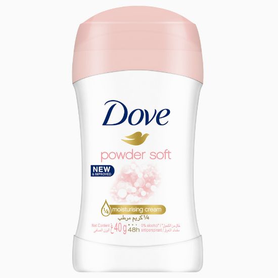 Picture of Dove Women Antiperspirant Deodorant Stick Powder Soft Alcohol Free 40g