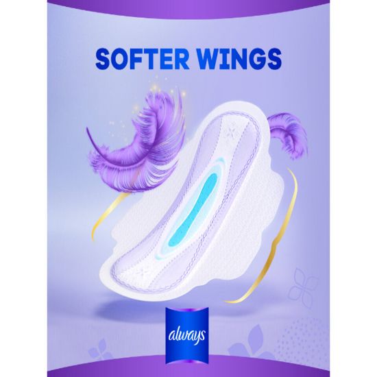 Picture of Always All in One Ultra Thin Night Sanitary Pads With Wings 6pcs