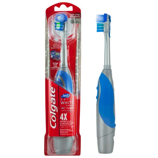 Picture of Colgate Powered Toothbrush 360 Optic White Platinum Soft Assorted 1pc