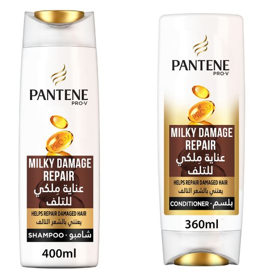 Picture of Pantene Pro-V Milky Damage Repair Shampoo 400ml + Conditioner 360ml