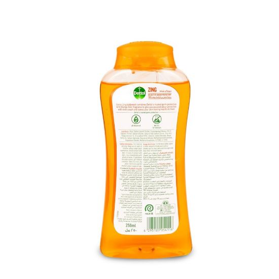 Picture of Dettol Antibacterial Bodywash Orange Zing 250ml