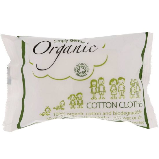 Picture of Simply Gentle Organic Cotton Cloths 30pcs