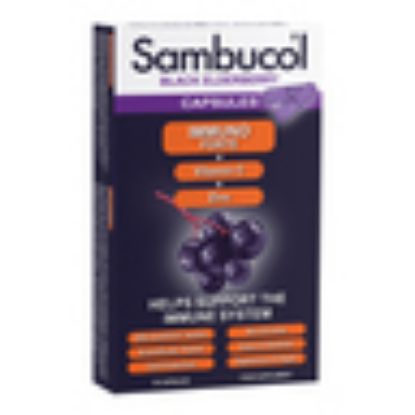 Picture of Sambucol Black Elderberry Imuno Forte Capsules 30pcs