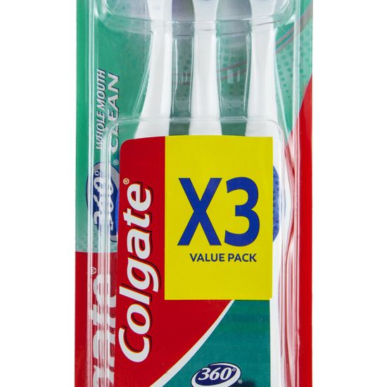 Picture of Colgate 360 Whole Mouth Clean Toothbrush Medium 2+1