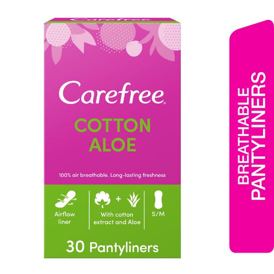 Picture of Carefree Panty Liners Cotton Aloe 30pcs