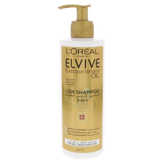 Picture of L'Oreal Elvive Extraordinary Oil 3 in 1 Low Shampoo 400ml