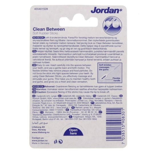 Picture of Jordan Clean Between Soft Rubber Sticks 20pcs