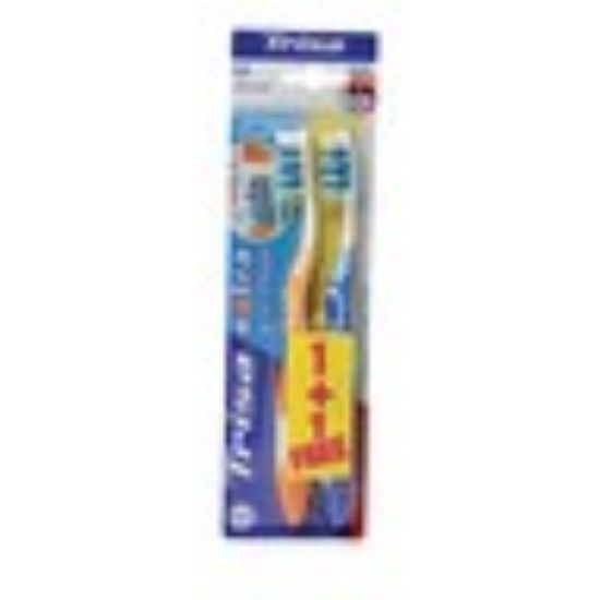 Picture of Trisa Toothbrush Extra Pro Clean Medium 2pc Assorted Colours