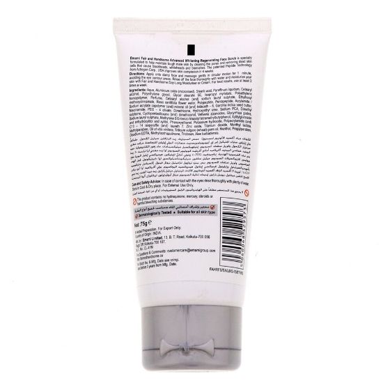 Picture of Emami Fair & Handsome Advanced Whitening Regenerating Face Scrub 75ml