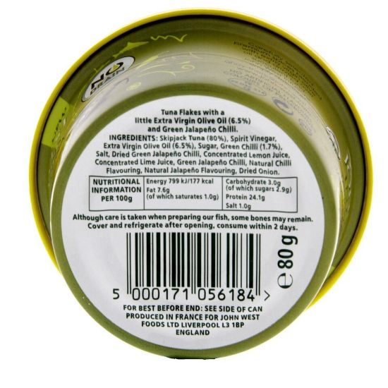 Picture of John West Infusions Tuna Tangy Jalapeno 80g