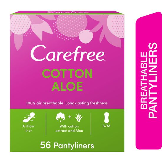 Picture of Carefree Panty Liners Cotton Aloe 56pcs