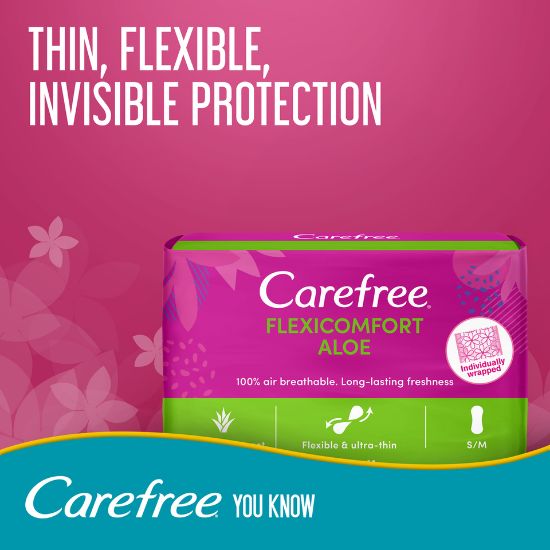 Picture of Carefree Panty Liners FlexiComfort Aloe 40pcs