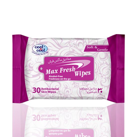 Picture of Cool & Cool Max Fresh Antibacterial Skin Wipes 30 pcs