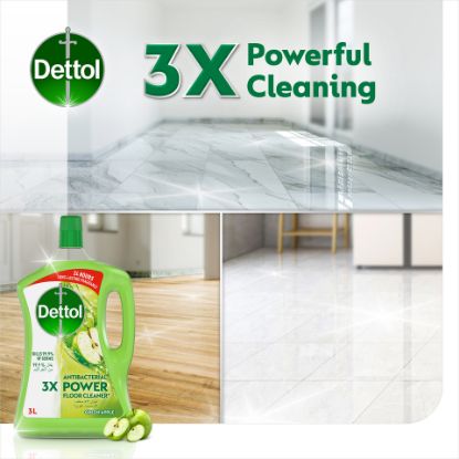 Picture of Dettol Green Apple Antibacterial Power Floor Cleaner 3Litre