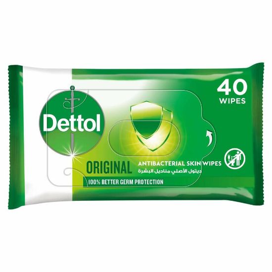 Picture of Dettol Original Antibacterial Skin Wipes 40pcs