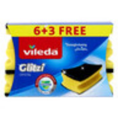 Picture of Vileda Glitzi Crystal Nail Saver Sponge 6+3