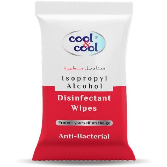 Picture of Cool & Cool Anti Bacterial Disinfectant Wipes 10 pcs