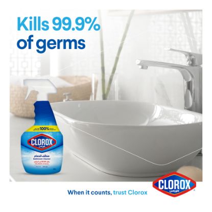 Picture of Clorox Disinfecting Bathroom Cleaner Spray Bleach Free 750 ml