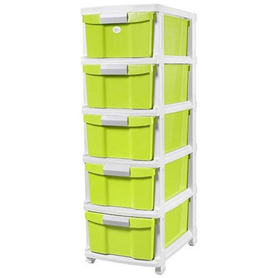 Picture of JCJ Drawer 5Tier with Wheel 2525 Assorted Color