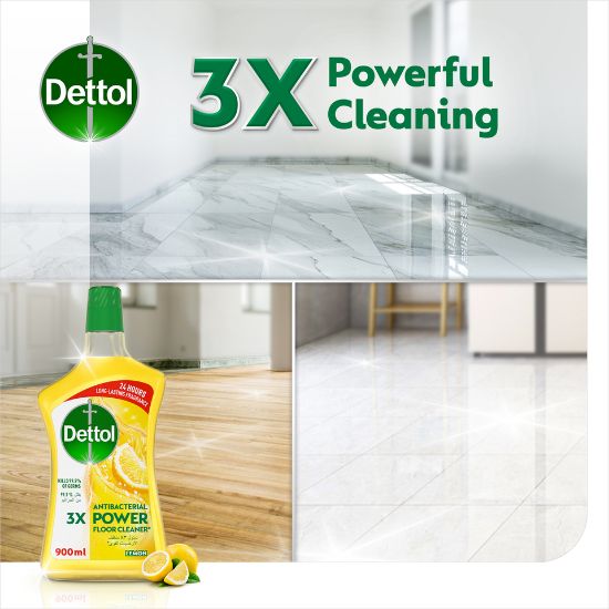 Picture of Dettol Lemon Antibacterial Power Floor Cleaner 900ml