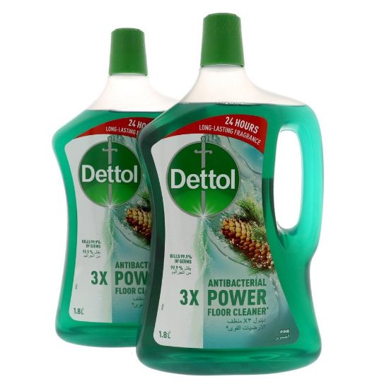 Picture of Dettol Pine Power Antibacterial Floor Cleaner Value Pack 2 x 1.8Litre