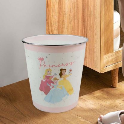 Picture of Princess Compact Waste Basket For Kid's Bedroom, 23x24 cm, Multicolored, TRHA10556