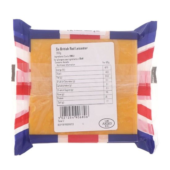 Picture of So British Red Leicestar Cheese 200g