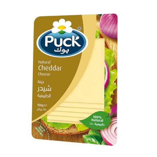 Picture of Puck Cheddar Natural Cheese Slices 150g