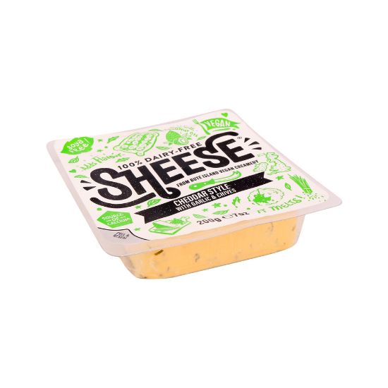 Picture of Sheese Cheddar Style with Garlic & Chives Cheese 200g