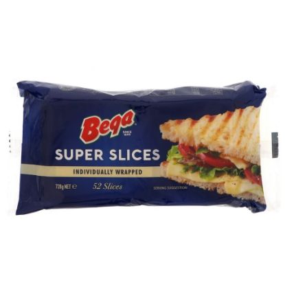 Picture of Bega Super Slice Individually Wrapped Cheese 728g