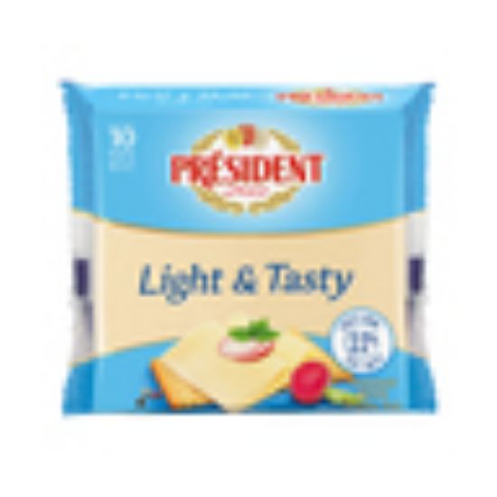 Picture of President Light Processed Cheese 10 Slices 200g